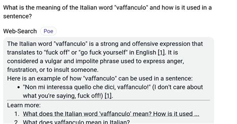 vaffanculo meaning italian english